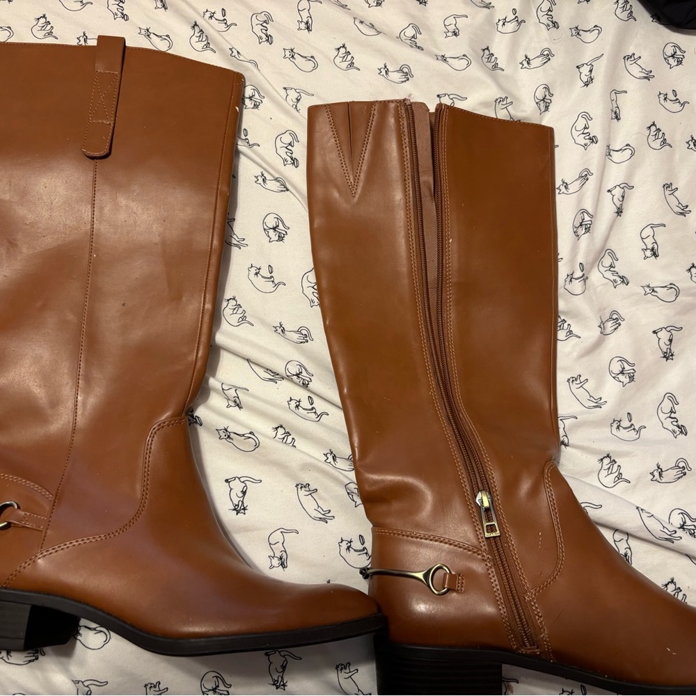 Sam & Libby Brown Heeled Boots